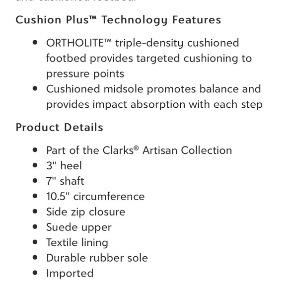 CLARKS ARTISAN MALVET DORIS BLACK SUEDE STACK HEEL ORTHOLITE BOOTIE SZ 8M - Picture 6 of 7